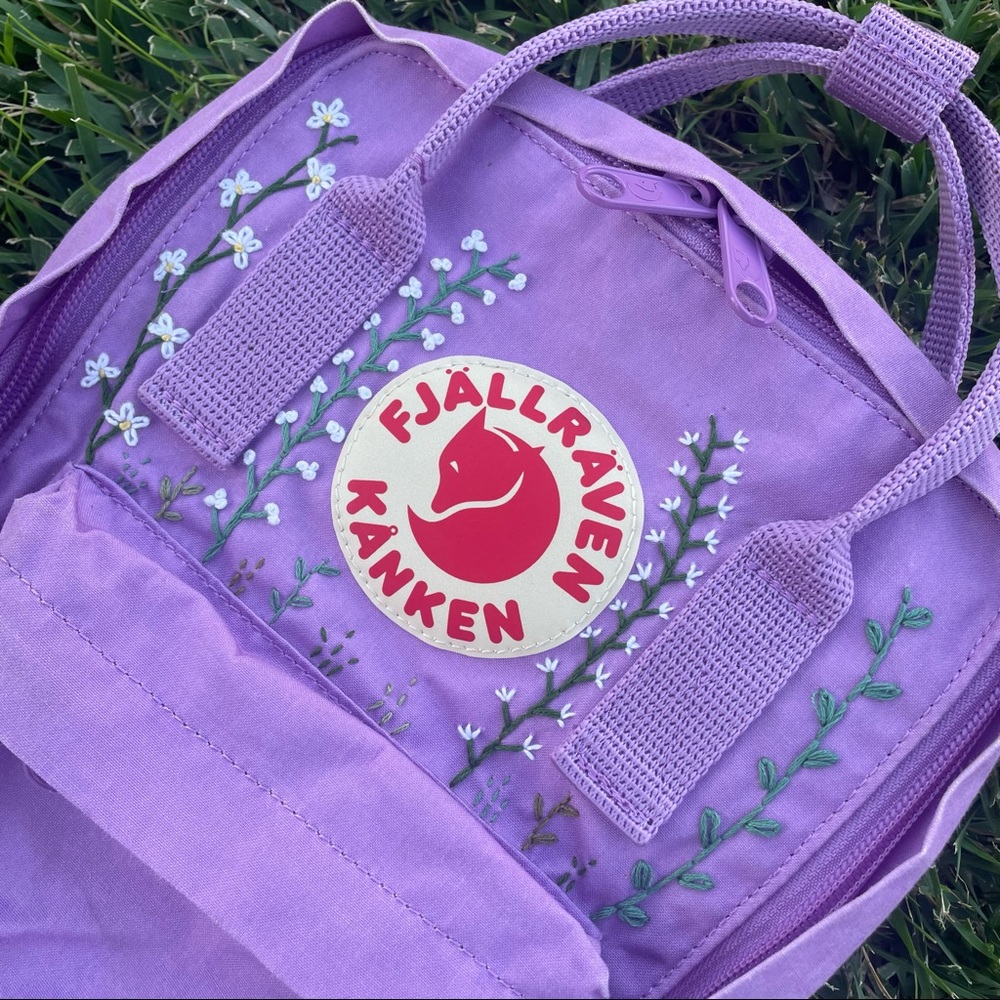 [Reserved] Hand Embroidered Fjallraven Kanken